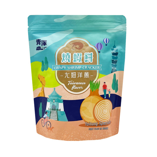 台東青澤 CHING TSE 燒蝦餅-ㄤ妞洋蔥口味 100g