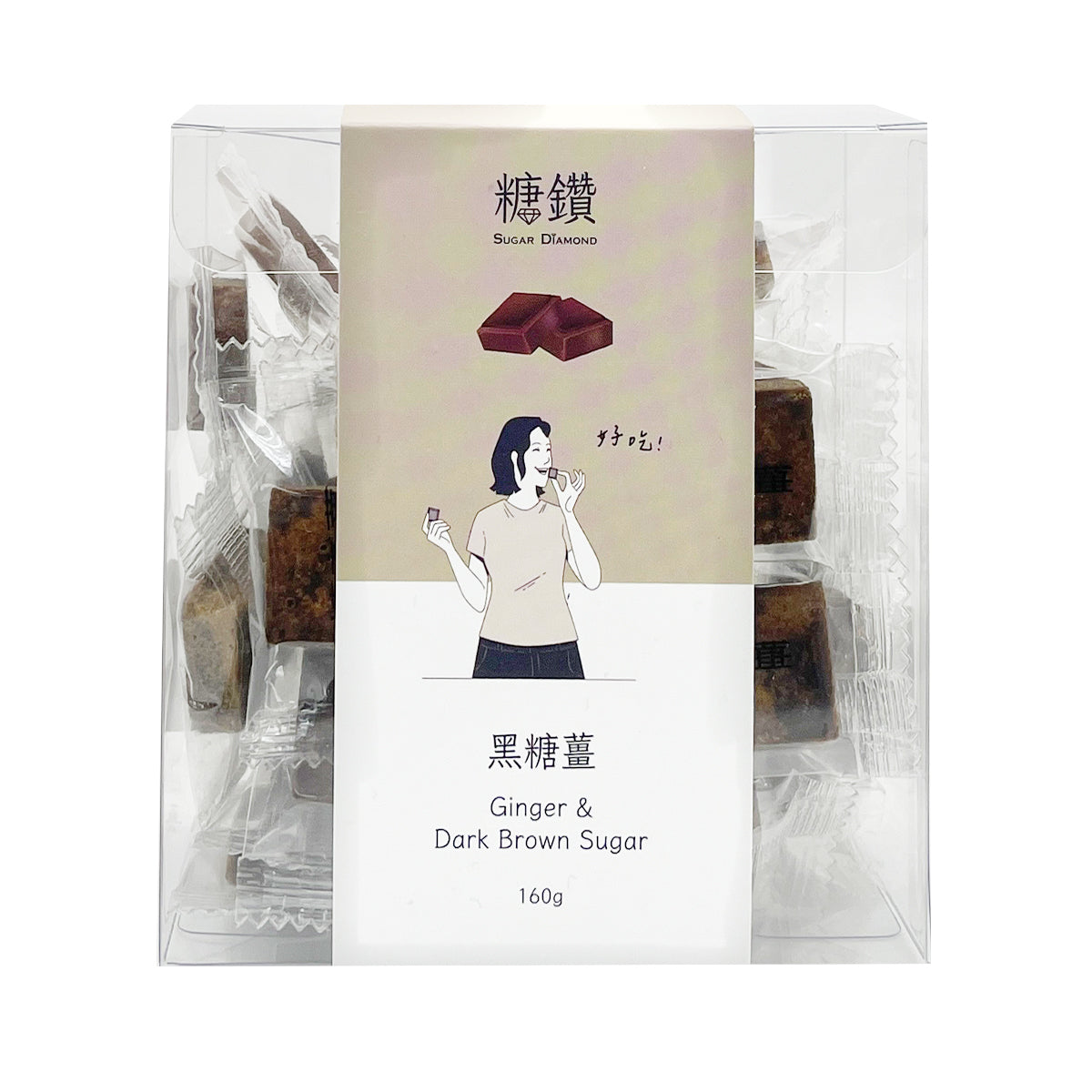 糖鑽 SUGAR DIAMOND 黑糖薑 160g