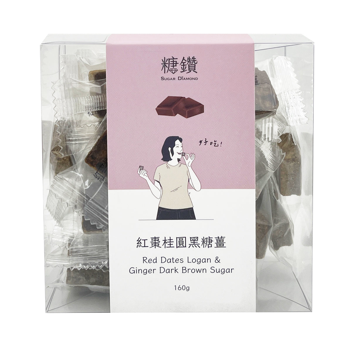 糖鑽 SUGAR DIAMOND 紅棗桂圓黑糖薑 160g