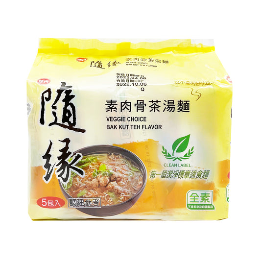 味丹 VEDAN 隨緣素肉骨茶麵 450g 5入