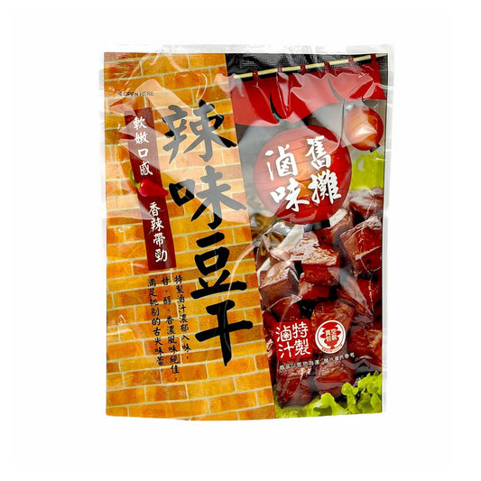 得意中華 D.E CHUNG HUA FOODS 舊攤滷味 辣味豆干 80g
